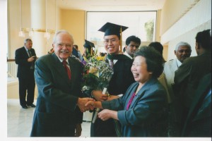 Mom at medical school graduation