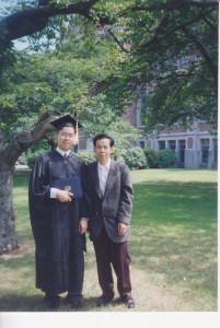Dad at university graduation
