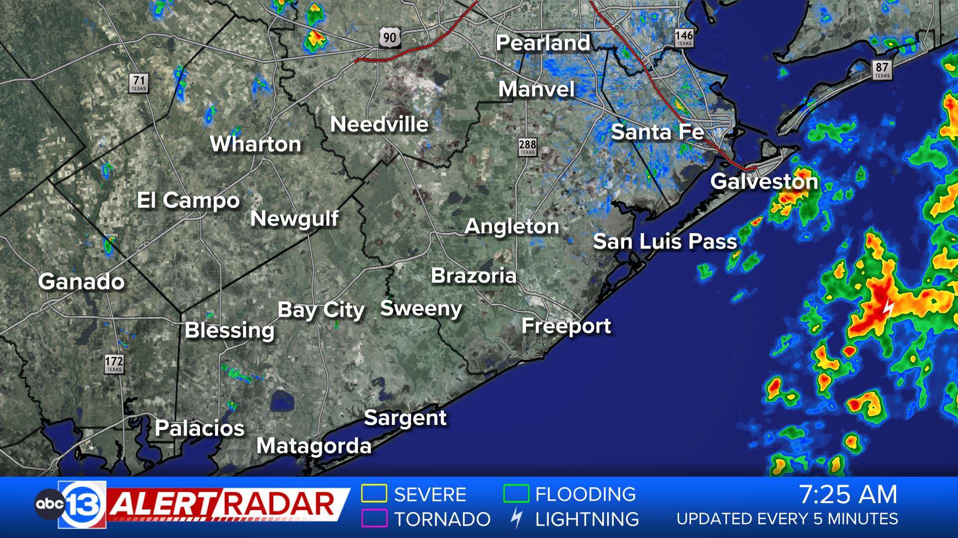 ABC13 Houston Weather Radar for Brazoria/Matagorda counties