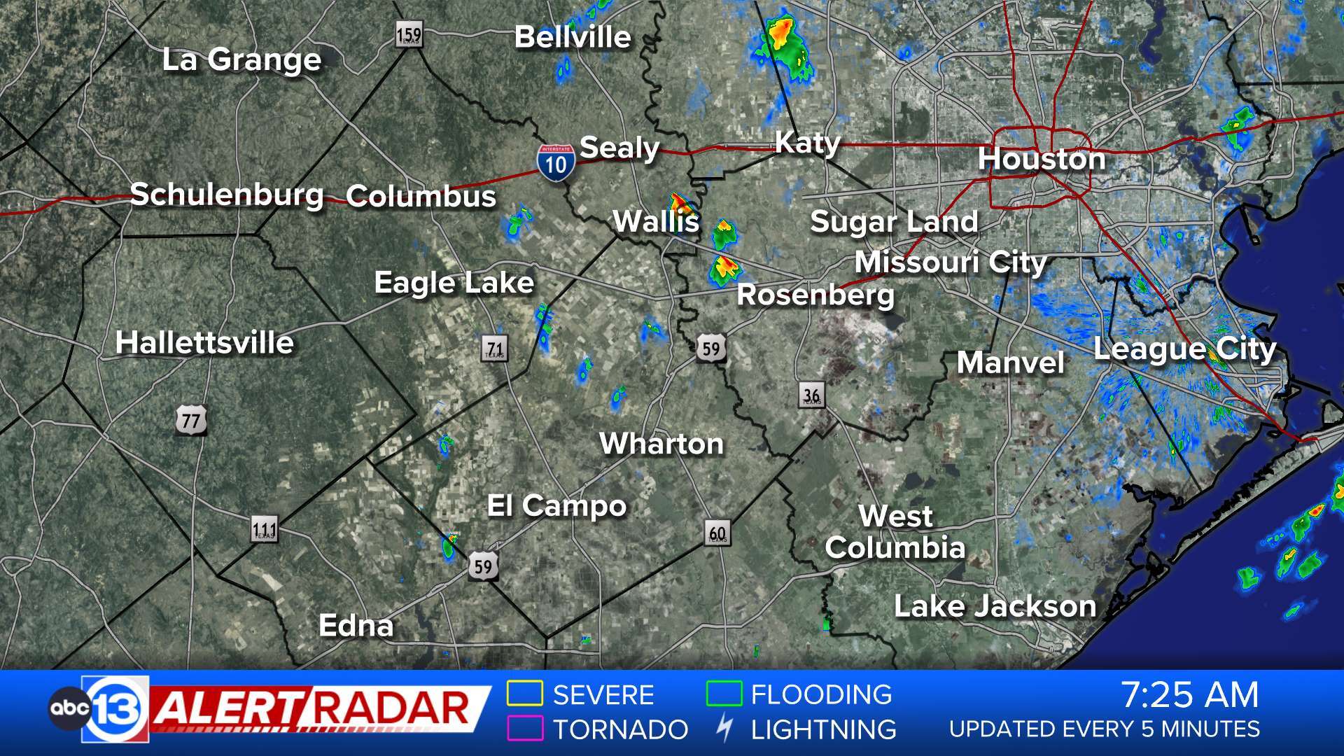 ABC13 Houston Weather Radar for Fort Bend/Wharton/Colorado counties