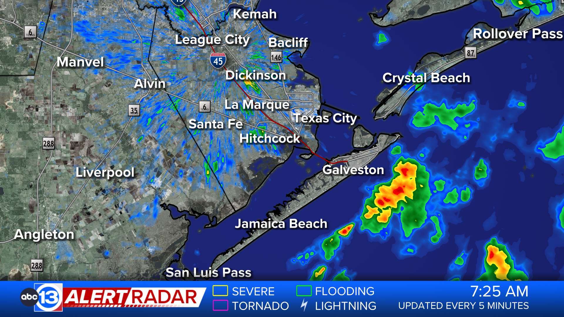 ABC13 Houston Weather Radar for Galveston County