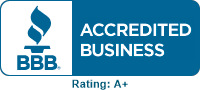 BBB Accredited Business. Rating: A+